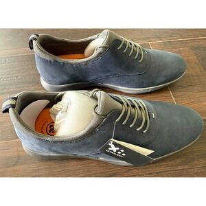 Thomas & Vine Mens Navy Blue Nubuck 11.5 Leather Extralight Dress Sneakers Shoes